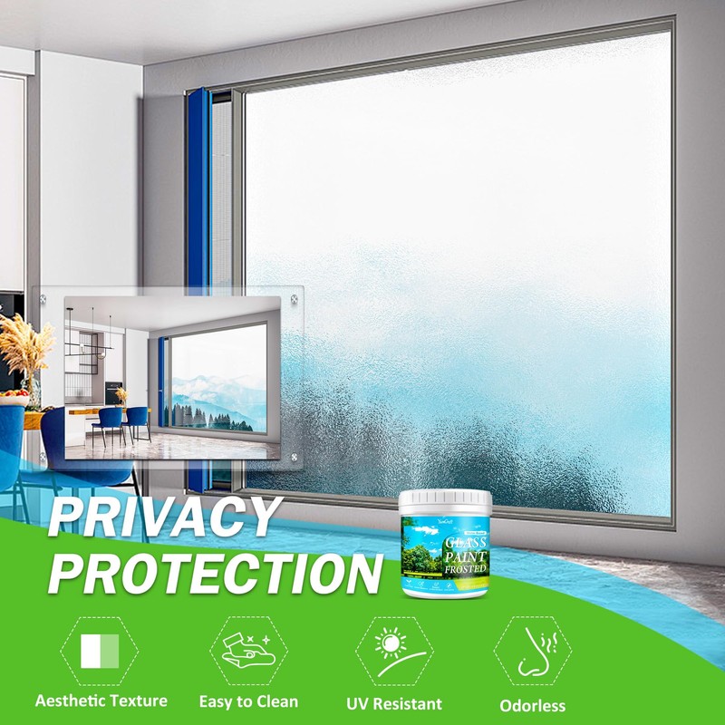 Frosted Glass Paint for Glass, 500 g, Translucent Window Privacy