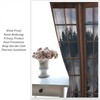 Misty Forest Landscape Curtains, Wooden Window Forest Mountain Rustic Bedroom
