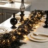 9ft Black Halloween Garland, Gothic Hanging Vine Party Decoration