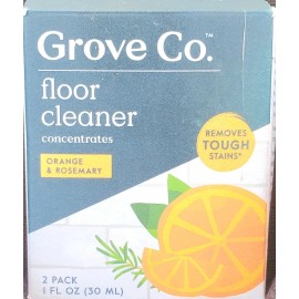 Grove Co. Floor Cleaner Concentrate - Orange & Rosemary - 2 Pack of 1 FL. Oz.
