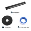 DOLGABA Straight Shower Arm with Flange, Ceiling Mount 6" Rainfall