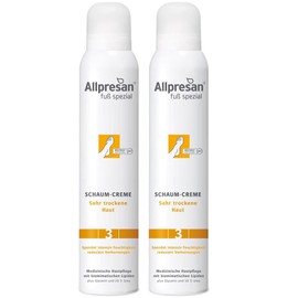 Allpresan Fuß Spezial No. 3 Foam Cream - Foot Cream for Very Dry Skin - For Daily Foot Care for Very Dry Feet - 2 x 200 ml
