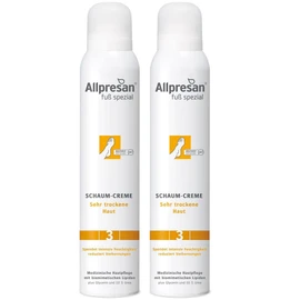 Allpresan Fuß Spezial No. 3 Foam Cream - Foot Cream for Very Dry Skin - For Daily Foot Care for Very Dry Feet - 2 x 200 ml