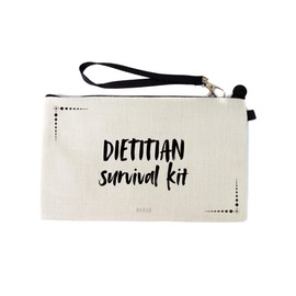 Gifts or Presents for Dietitians, Dietitian Survival Kit, Novelty Bag for Cosmetic Makup Bags, Pencil Case, Travel Organiser Zipper Pouch - cb1955