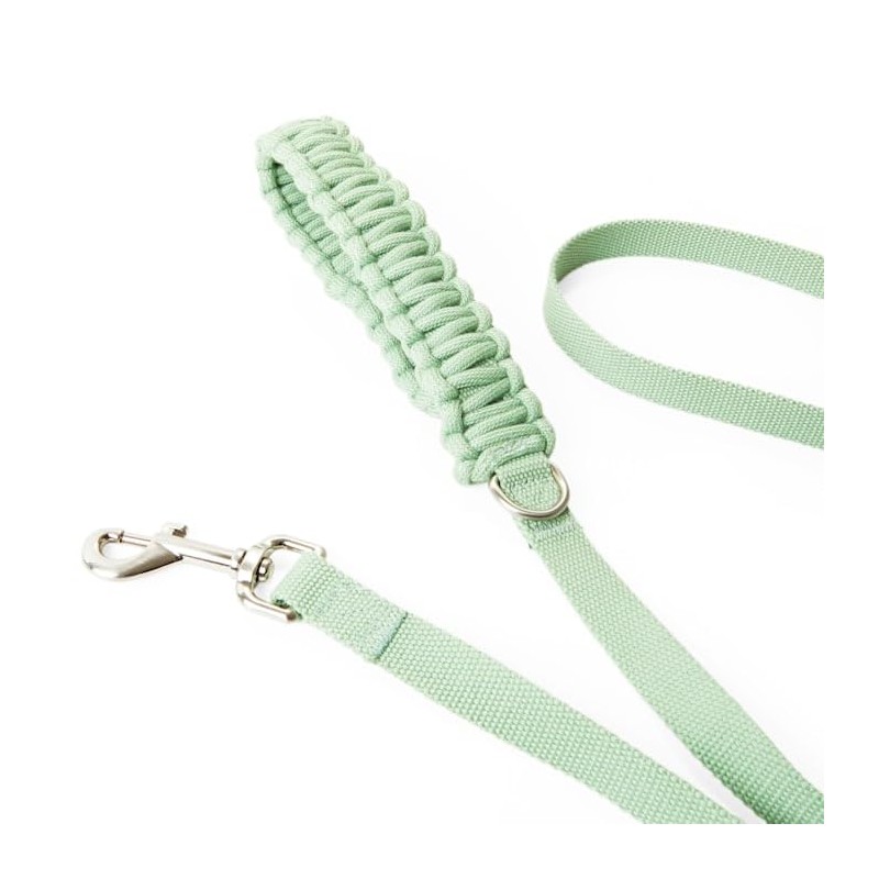 Youly Green Macrame Dog Leash, 6 ft.