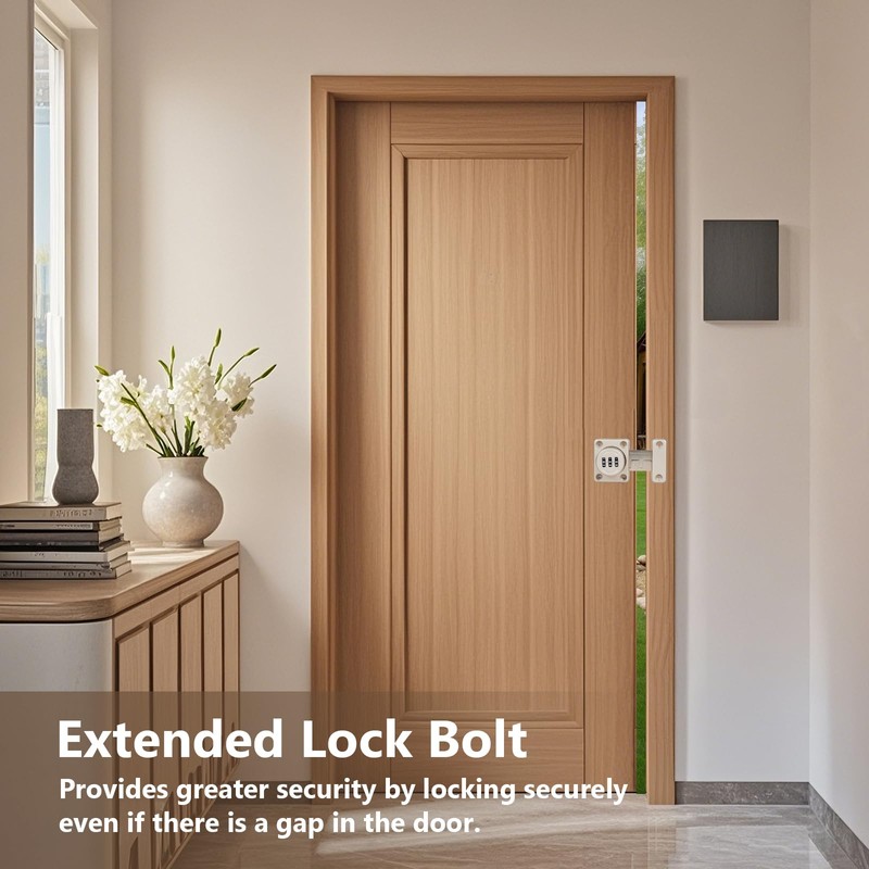 Door Bolt Extended Lock Bolt Door Additional Lock Cabinet Lock