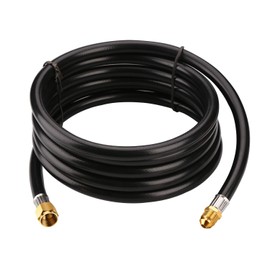 WADEO 12FT Propane Extension Hose with 3/8 inch Female Male Flare Fitting, Long Propane Tank Gas Line Hose for Gas Grill, RV, Turkey Cooker, Propane Fire Pit, Heater, Generator and More