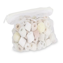 POPOSOAP Bio Ceramic Rings 500g, Filter Media Fish Tank Koi Pond Filter Media in Mesh Bag, Pond Filter Media for Outdoor Ponds