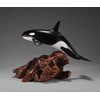 ORCA Sculpture by John Perry Killer Whale Large version 12in