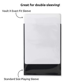 Vault X Exact Fit Trading Card Sleeves, Soft, High Clarity, Perfect Fit Inner Sleeves, Collectible Card Games, Sports, TCG (500 Pack)