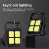 Outdoor Camping Multifunctional Keychain Light Usb Rechargeable Cob Bright Flashlight