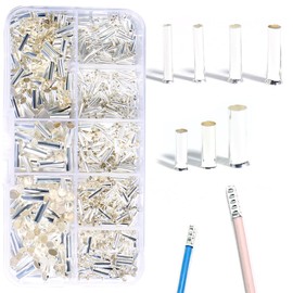 aikoolwer 1100Pcs Wire Ferrules Tinned Copper Crimp Connector Electrical Cable Pin Cord End Terminal Fitting Ferrules Assortment Kit