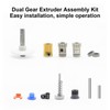 Dual Gear Extruder Assembly Kit 3D Printer Double Gear Hardware