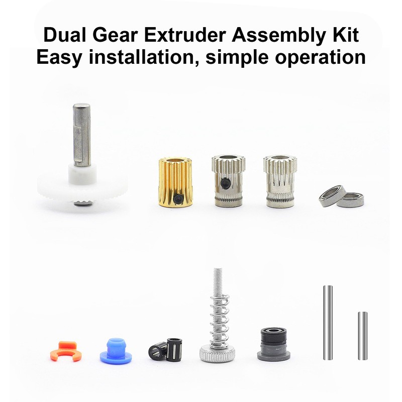 Dual Gear Extruder Assembly Kit 3D Printer Double Gear Hardware