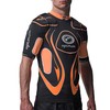 OPTIMUM Boys Unisex Senior Inferno Protective Top, Black, XX-Large, Black/Orange