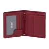 LEAS Small Mini Purse Genuine Leather, red
