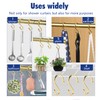 Metal Shower Curtain Hooks，Set of 12 Rings，Rust Resistant S Shaped