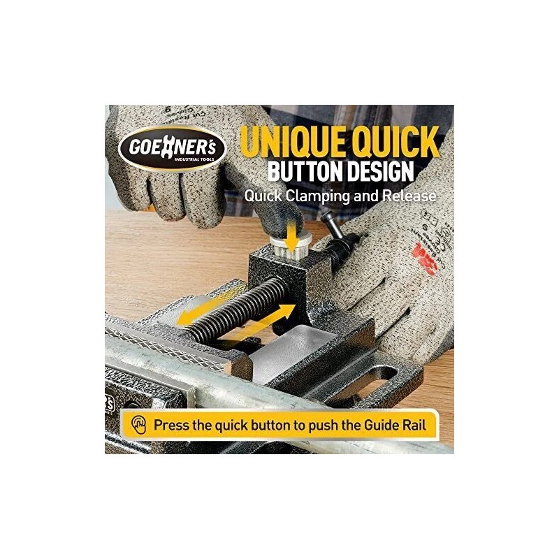 ‎Kitvance 4-1/4" Drill Press Vise Forged Steel Design, 4-3/8" Max