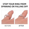 TUNQISM 8pcs Transparent Ring Size Adjustment Tool, Transparent Winding Rope