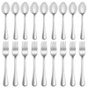 16 Pcs Forks and Spoons Silverware Set,Food Grade Stainless Steel