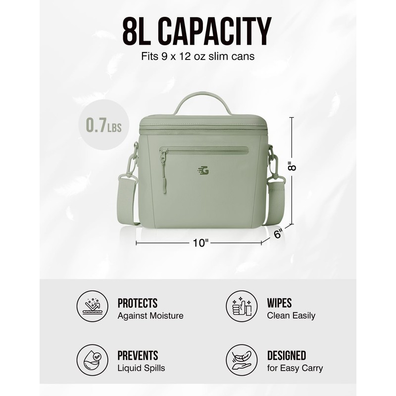 Insulated Lunch Box Bag Women Girls - Waterproof Leakproof Lightweight