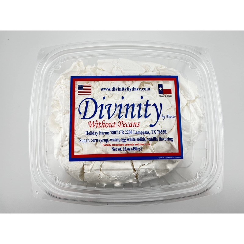 1 Pound Divinity (Without Pecans, 1-1lb box) One Large Piece