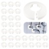Pack of 30 Heating Pipe Rosette White, Rosettes for Radiator