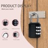 Zahlenschloss Vorhängeschloss Set – 2 Stück (Schwarz & Silber), Vorhängeschloss