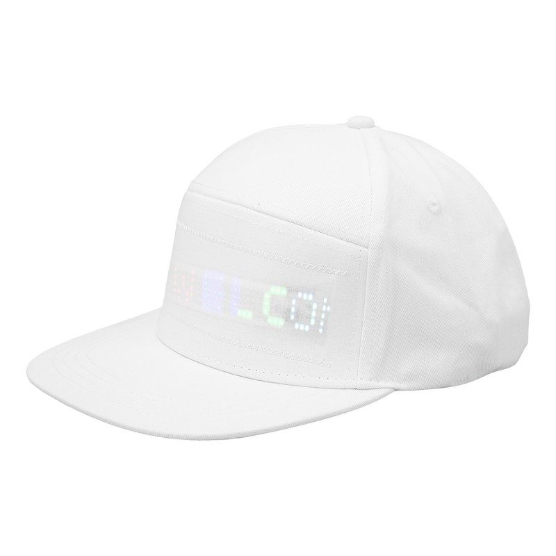 LED Cap Programmable Bluetooth APP Control Editable Colorful LED Hat