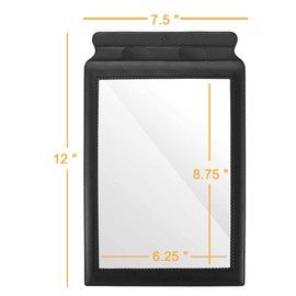MAGDEPO 3X Full Page Magnifying Sheet Plastic Fresnel Lens with Frame, 2pcs Bookmark Magnifier Lens for Elderly, People with Low Vision Reading Books, Bible, Newspapers, DIY for Screen.