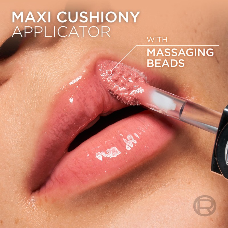 L'Oréal Paris Lip Plumping Gloss, Nourishing and Hydrating, Cooling Sensation,