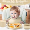 Silicone Baby Feeding Set, Baby Led Weaning Supplies with Suction