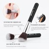 Ducare Brochas Maquillaje Profesionales 15pcs Set Brocha Kabuki Base Mezcla