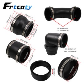 Frtcaty RV and Camper Sewer Waste Plumbing Connection System Kit Compatible with 3" PVC Pipe RV Sewer Hose Compatible with RV Sewer Adapter