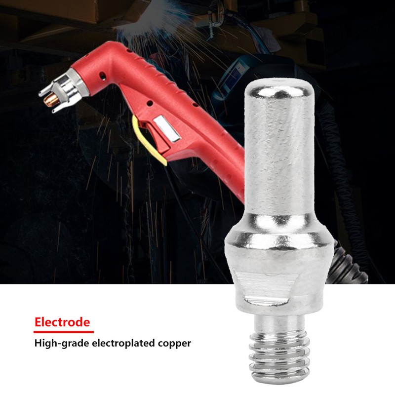 10 Pcs Plasma Electrode Electroplated Red Copper Electrode Fit for