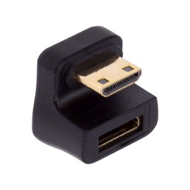 chenyang Mini HDMI Male to Mini HDMI Female 8K@60Hz 4K@120Hz 180 Degree Down Angled Extension Adapter Converter Connector