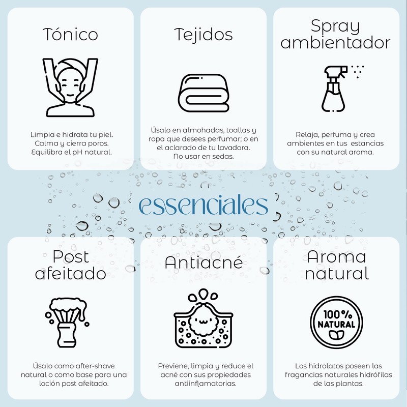 Essenciales Organic Cistus Hydrolate - 100% Pure Natural - Blooming