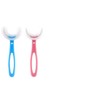 U-Shaped Toothbrush for Children (Pink, 12cm, Ages 6-12)