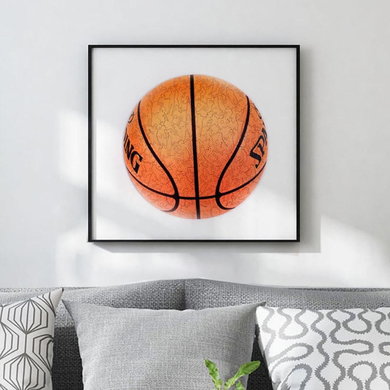 203 Pieces Irregular Basketball Shape Puzzle Wooden Toys Wooden Jigsaw