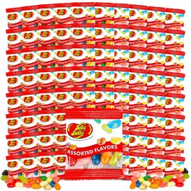 Jelly Belly Individual Packs | 75 PACK | Mini Bags of assorted Jelly Beans | 75 bags of 0.35oz | Assorted Flavors