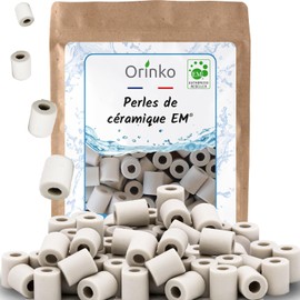 ORINKO EM Ceramic Beads X50 - EM Ceramic Pipes for Better Water Quality - Reduces Limescale - Ideal for Washing Machines, Carafes & Coffee Machines
