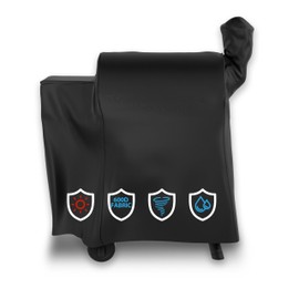 600D Heavy Duty Waterproof Wood Pellet Grill Smoker Cover for Traeger Pro 22 Series & Pro 575, Lil' Tex Grill and More, All Weather Protection(for Traeger Pro 22 Series Cover)