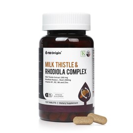 ANGET ORIGIN Enget Origin Milk Thistle & Rhodiola Complex 1,300mg x 120 tablets Liver Health / 엔젯오리진 밀크씨슬 앤 로디올라 콤플렉스 1,300mg x 120정 간건강
