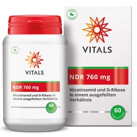 Vitals - NDR 760 mg 60 Tabletten. Nicotinamid und D-Ribose in einem ausgefeilten Verhältnis.