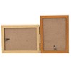 Nakabayashi F-TMS-111-2-BR Two-Tone Resin Photo Frame, 2 Sides, Brown