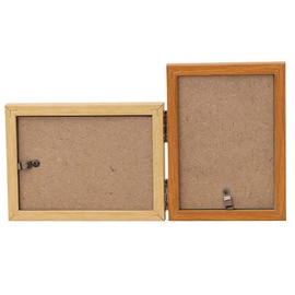 Nakabayashi F-TMS-111-2-BR Two-Tone Resin Photo Frame, 2 Sides, Brown