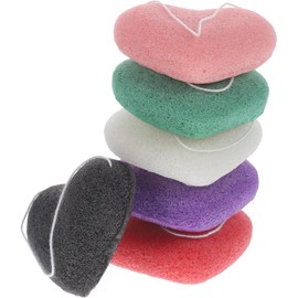 Didiseaon 6 Piezas Esponjas Faciales de Konjac para Lavar Cara Exfoliantes Forma de Esponjas Faciales para Limpieza Profunda y Desobstrucción de Colores Surtidos