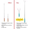 Barbecue Forks,Campfire Sticks,8 Telescopic Roasting Fork with 10 BBQ Skewers