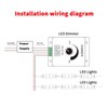 TECHZOCO Dimmer LED Strip Voltage Regulator with Rotary Knob LED