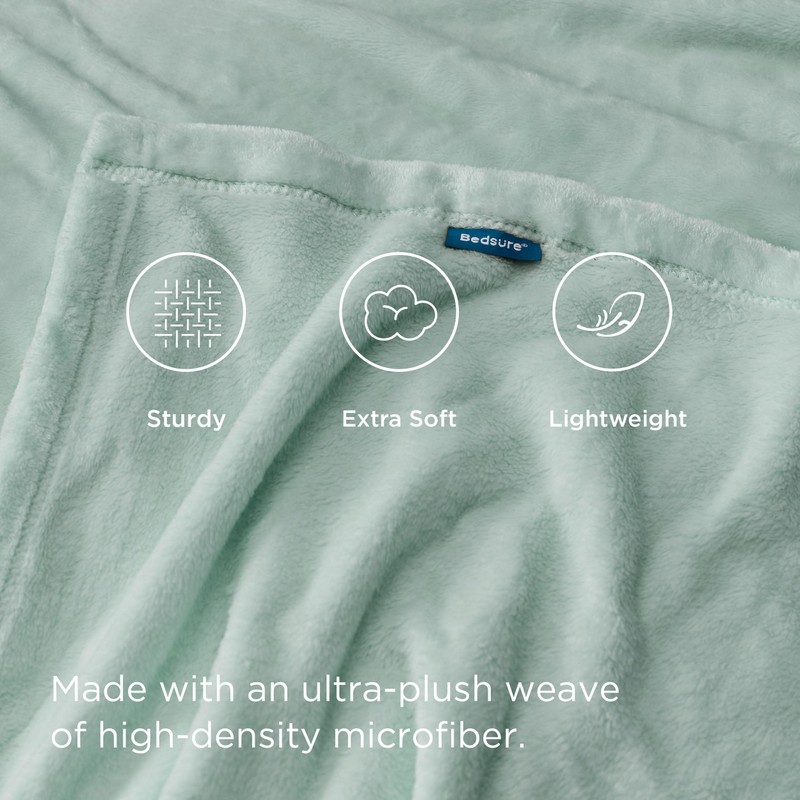 Bedsure Fleece Throw Blanket for Bed - Soft Cosy Fluffy